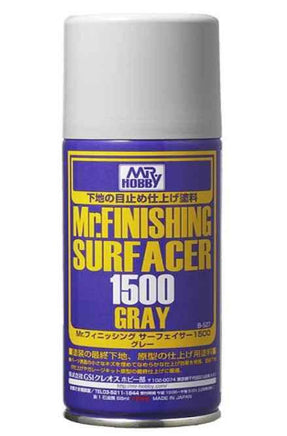 B527 Mr. Finishing Surfacer 1500 Gray Spray 170ml - MPM Hobbies