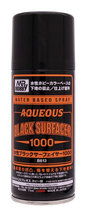 B613 Aqueous Surfacer 1000 Black Spray 71ml - MPM Hobbies