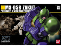 1/144 Bandai HGUC #64 Zaku I "Mobile Suit Gundam" Model Kit Action Figure Model Kit - 143417