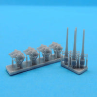 1/350 Black Cat Models Marine Nationale 90MM AA Gun 1926 Mark (x4)