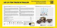 1/35 Heller US 1/4 Ton Truck 'n Trailer