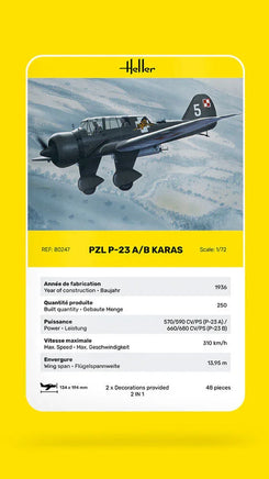 1/72 Heller PZL 23 A/B Karas - MPM Hobbies