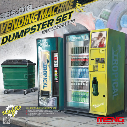 1/35 Meng Vending Machine & Dustbin Set - SPS018