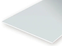 Evergreen .040" (1.0mm) PLAIN OPAQUE WHITE POLYSTYRENE SHEET - MPM Hobbies