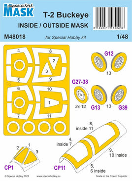 1/48 Special Hobby T-2 Buckeye Inside/Outside MASK - MPM Hobbies