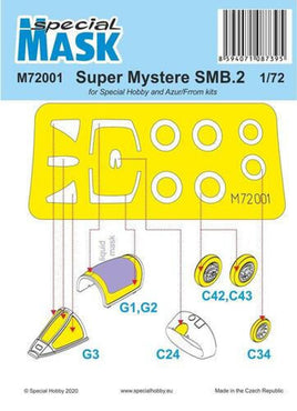 1/72 Special Hobby SMB-2 Super Mystere Mask Paint Mask