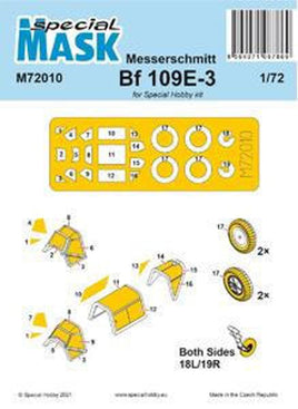 1/72 Special Hobby Messerschmitt Bf 109E-1/3 Mask