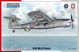 1/72 Special Hobby Fairey Barracuda Mk.III ASV Mk.XI Radar Plastic Model Kit