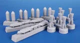 1/48 CMK IAF Quadruple Rack with 100 kg Bombs (2 pcs.) / for SMB-2, Sa ar and Mirage III kits