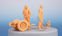 1/72 CMK Tempest Pilot. Dog and Mechanic with Accumulator Trolley