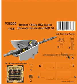 1/35 CMK Hetzer / Stug IIIG (Late) Remote Controlled MG 34