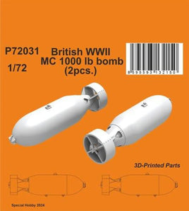 1/72 CMK British WWII MC 1000lb bomb Mk.I (2pcs.)