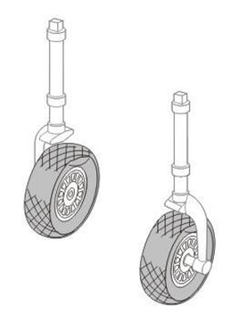 1/72 CMK P-51D Mustang wheels - for TAM