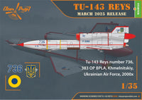 1/35 Clear Prop Aircraft Tu-143 Reys photo reconnaissance