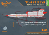 1/35 Clear Prop Aircraft Tu-143 Reys photo reconnaissance