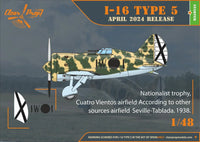 1/48 Clear Prop I-16 type 5 (in the sky of Spain early version) - MPM Hobbies