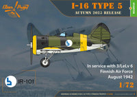 1/72 Clear Prop I-16 type 5 In Finnish Service - MPM Hobbies
