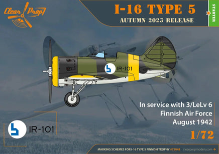 1/72 Clear Prop I-16 type 5 In Finnish Service - MPM Hobbies