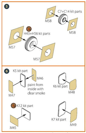 1/35 Clear Prop CH-54 painting mask (ICM kit 53054) - MPM Hobbies