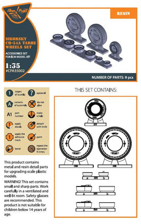 1/35 Clear Prop CH-54 Tarhe painting mask (ICM kit 53054) - MPM Hobbies