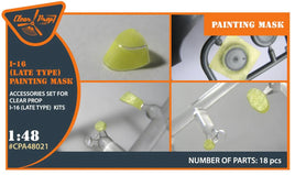 1/48 Clear Prop I-16 (late version) Paint mask for Revell - MPM Hobbies