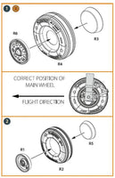 1/48 Clear Prop F-35A wheel set - MPM Hobbies