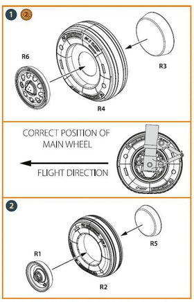 1/48 Clear Prop F-35A wheel set - MPM Hobbies