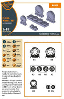 1/48 Clear Prop F-35A wheel set - MPM Hobbies