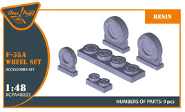 1/48 Clear Prop F-35A wheel set - MPM Hobbies