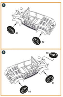 1/48 Clear Prop Kubelwagen Type 82 Wheel Set - MPM Hobbies