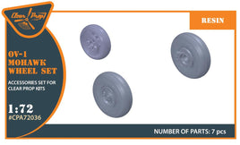 1/72 Clear Prop OV-1 A/B/C/D Mohawk wheels set