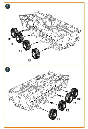 1/48 Clear Prop BTR-4 Wheel Set - MPM Hobbies