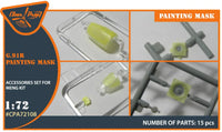 1/72 Clear Prop G.91R painting mask on "yellow kabuki paper" for MENG kits - MPM Hobbies