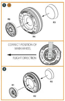 1/72 Clear Prop F-35A wheel set - MPM Hobbies