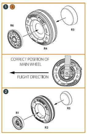 1/72 Clear Prop F-35A wheel set - MPM Hobbies