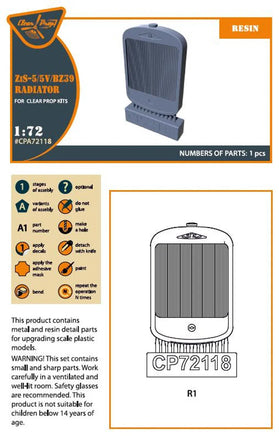 1/72 Clear Prop ZiS-5/5V/BZ39 Radiator (CP kits) - MPM Hobbies