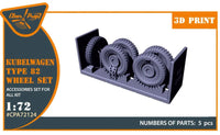 1/72 Clear Prop Kubelwagen Type 82 wheel set - MPM Hobbies