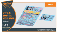 1/72 Clear Prop OV-1 A/JOV-1A Mohawk Decal Set