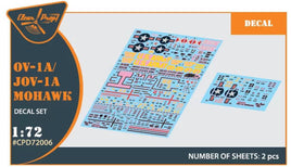 1/72 Clear Prop OV-1 A/JOV-1A Mohawk Decal Set