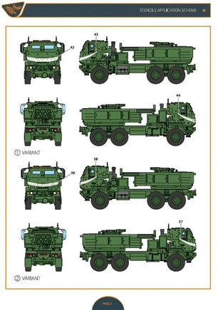 1/72 Clear Prop M-142 Himars in Ukrainian Armed forces Decal Set - MPM Hobbies
