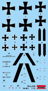 1/72 Roden Pfalz D.III - 3 - MPM Hobbies