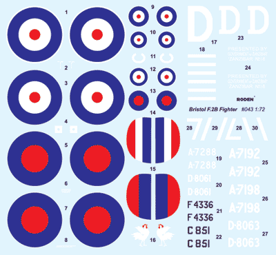 1/72 Roden Bristol F2B Fighter - 43 - MPM Hobbies