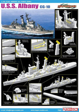 1/700 Dragon USS Albany CG-10 Plastic Model Kit