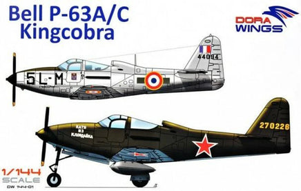 1/144 Dora Wings Bell P63A/C Kingcobra Aircraft (2 in 1) - MPM Hobbies
