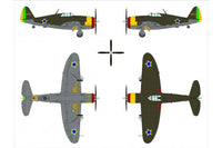 1/48 Dora Wings Republic P-47B Thunderbolt Plastic Model Kit - MPM Hobbies