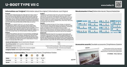 1/400 Heller U-Boat Type VII C - MPM Hobbies
