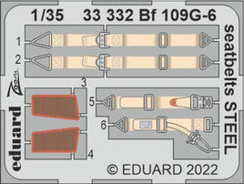 1/35 Eduard Bf 109G-6 seatbelts Steel for Border Model