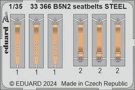 1/35 Eduard B5N2 seatbelts STEEL Zoom set