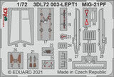 1/72 Eduard MiG-21PF for Eduard