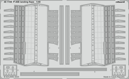 1/48 Eduard P-40E landing flaps Photo Etch for EDUARD - MPM Hobbies